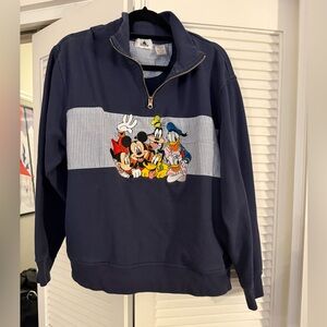 Disney | Mickey and Friends Quarter Zip | Size: L